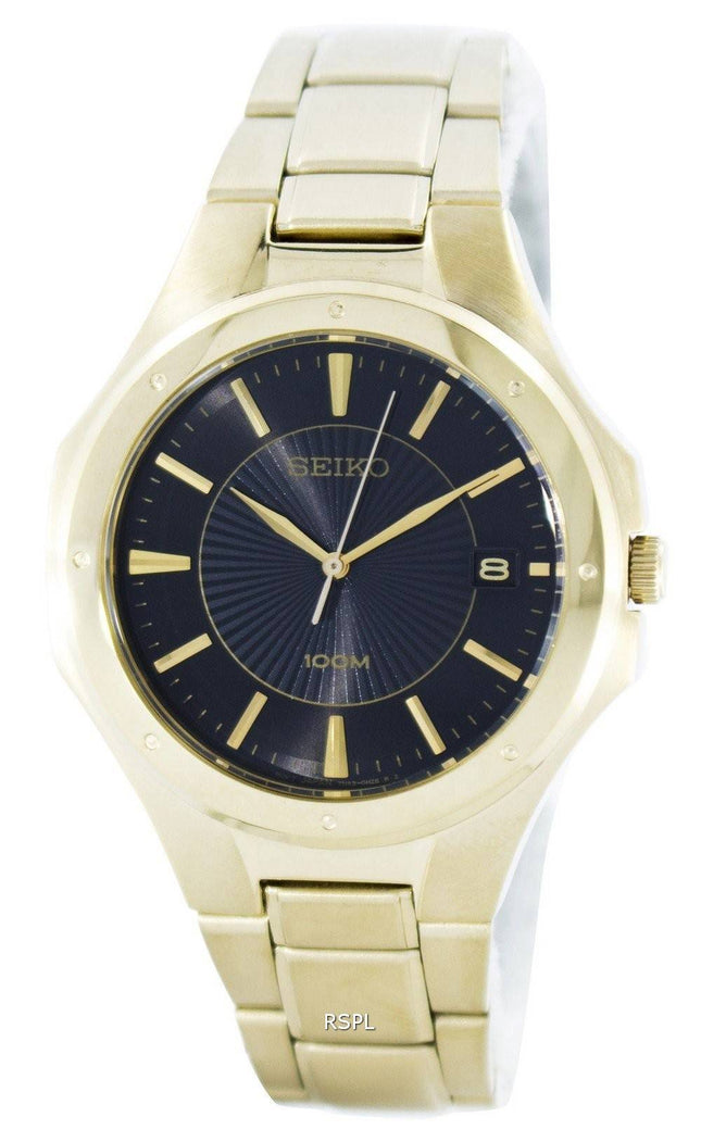 Seiko Quartz Analog guld Tone SGEF66 SGEF66P1 SGEF66P Herreur