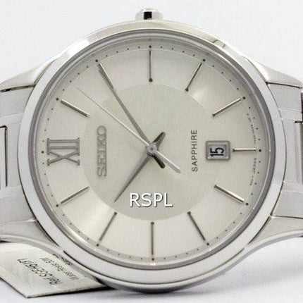 Seiko Quartz safir glas sølv Dial SGEH51P1 SGEH51P Herreur