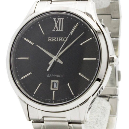 Seiko Quartz safir glas sort urskive SGEH53P1 SGEH53P Herreur