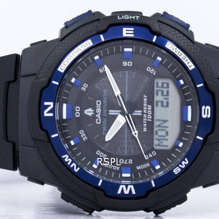 Casio OutGear Twin Sensor verden tid Analog Digital SGW-500H-2BV Herreur