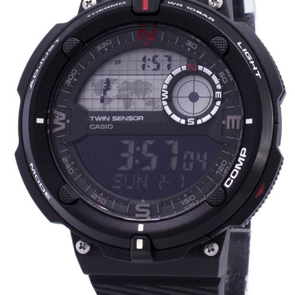 Casio udendørs SGW-600H-1B Twin Sensor Digital kvarts Herreur