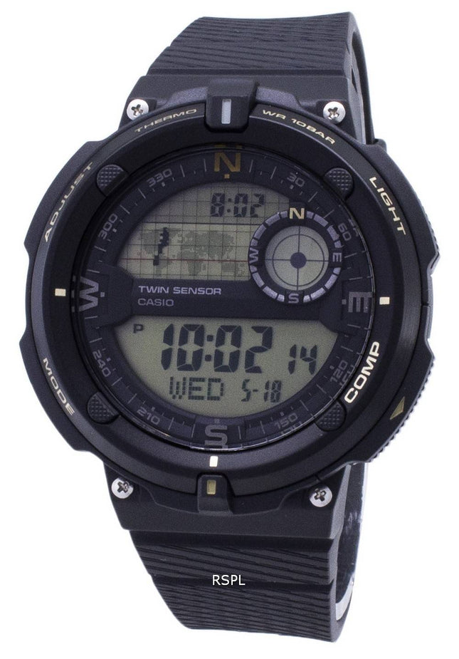 Casio udendørs SGW-600H-9A SGW600H-9A Twin Sensor Quartz Digital Herreur