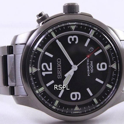 Seiko Neo Sports Kinetic 100M sort urskive SKA687 SKA687P1 SKA687P Herreur