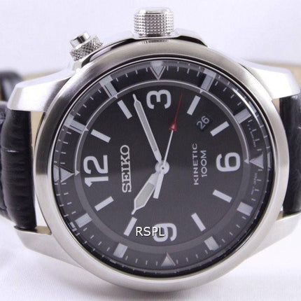 Seiko Neo Sports Kinetic 100M sort urskive SKA689 SKA689P1 SKA689P Herreur
