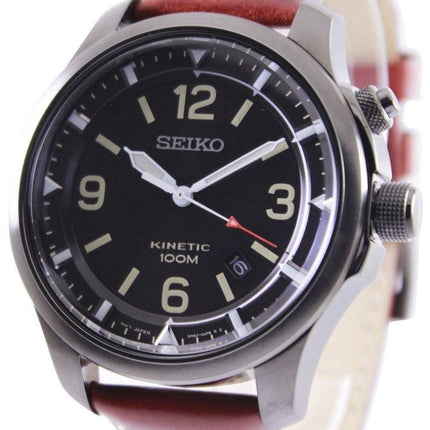 Seiko Neo Sports Kinetic 100M sort urskive SKA691 SKA691P1 SKA691P Herreur