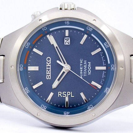 Seiko Kinetic Titanium magt Reserve SKA711 SKA711P1 SKA711P Herreur