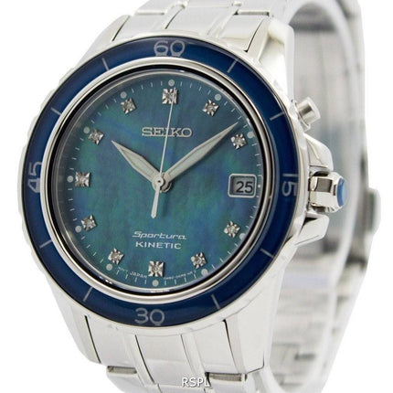 Seiko Sportura Kinetic diamanter Dial indeks SKA873P1 SKA873P kvinders ur