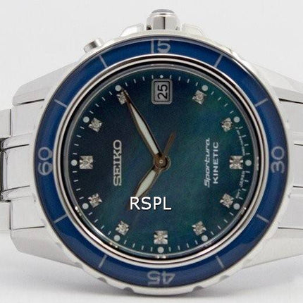 Seiko Sportura Kinetic diamanter Dial indeks SKA873P1 SKA873P kvinders ur