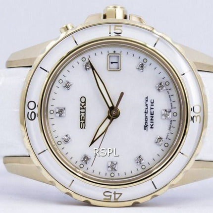 Seiko Sportura Kinetic Diamond Accent SKA876 SKA876P1 SKA876P kvinders Watch