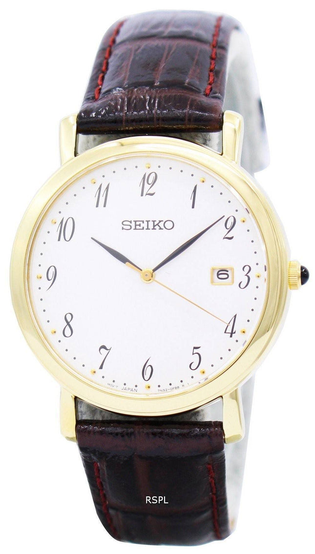 Seiko brun læder rem SKK648P1 SKK648P SKK648 Herreur