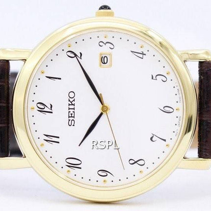 Seiko brun læder rem SKK648P1 SKK648P SKK648 Herreur