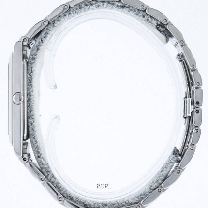 Seiko stilfulde rektangulære kvarts analoge SKP357 SKP357P1 SKP357P Herreur