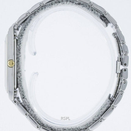 Seiko stilfulde rektangulære kvarts analoge SKP359 SKP359P1 SKP359P Herreur