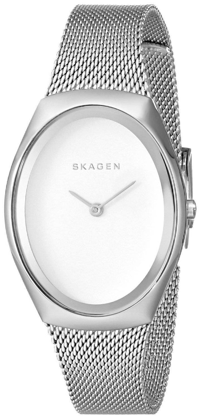 Skagen Madsen mat sølv Dial rustfrit stål Mesh armbånd SKW2297 kvinders ur