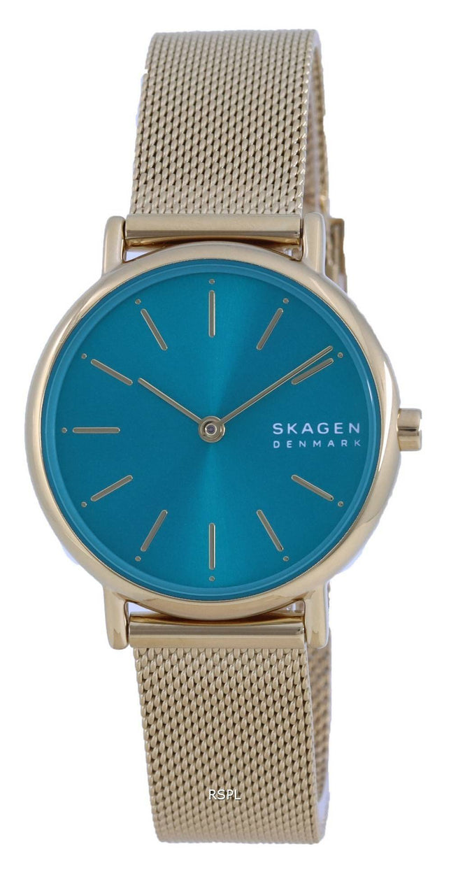 Skagen Signatur Lille Guld Tone Rustfrit StÃ¥l Kvarts SKW2984 Dameur