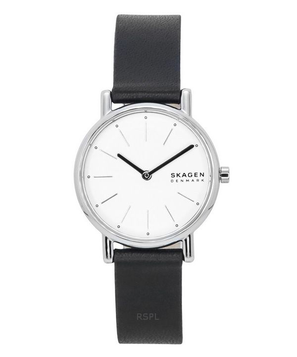 Skagen Signatur Lille Læderrem Hvid Urskive Kvarts SKW3120 Dameur