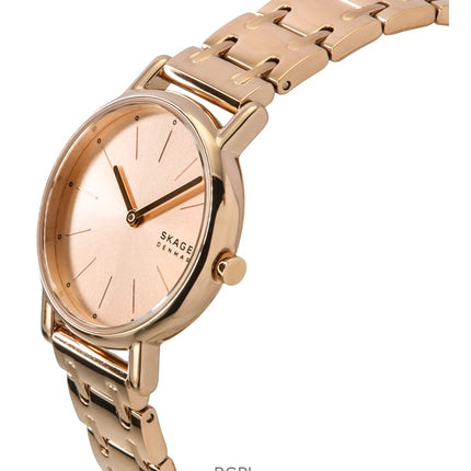 Skagen Signature Lille Rose Guld Tone Rustfrit Stål Rose Guld Urskive Quartz SKW3125 Dameur