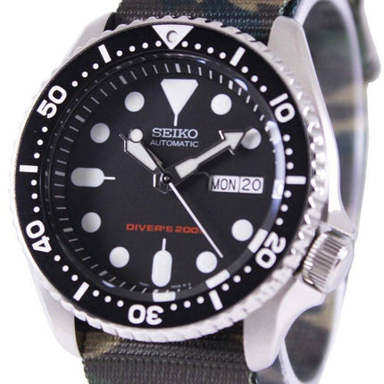 Seiko automatiske dykkerens 200M hær NATO rem SKX007K1-NATO5 Herreur