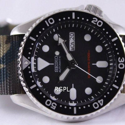 Seiko automatiske dykkerens 200M hær NATO rem SKX007K1-NATO5 Herreur