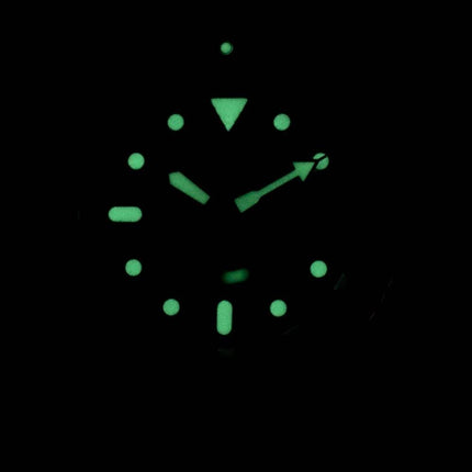 Seiko automatiske SKX009J1-LS15 dykkerens 200M mørk blå læder rem Herreur