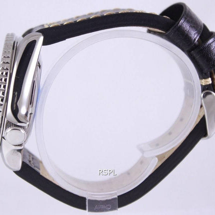 Seiko Automatic Divers Ratio Black Leather SKX009J1-LS2 200M Mens Watch