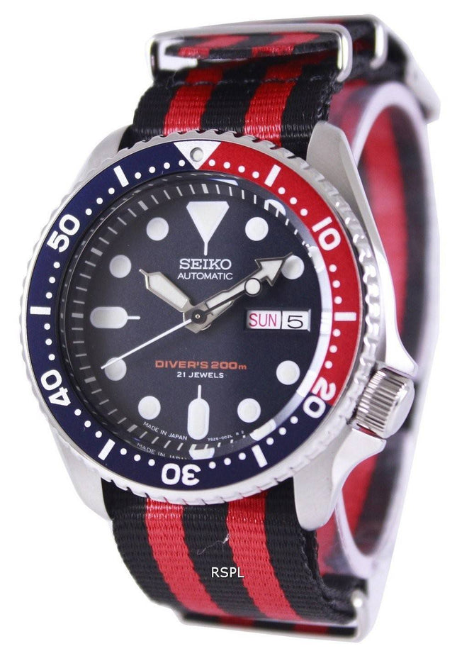 Seiko Automatic Divers 200M NATO Strap SKX009J1-NATO3 Mens WatchAll Seiko