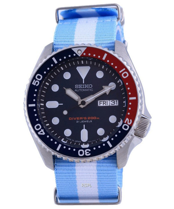 Seiko Automatic Diver's Polyester Japan Made SKX009J1-var-NATO24 200M Herreur