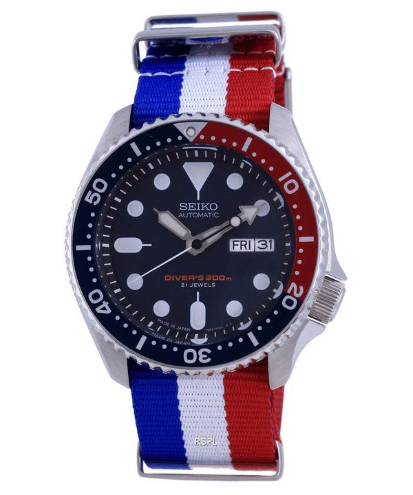 Seiko Automatic Diver's Polyester Japan Made SKX009J1-var-NATO25 200M Herreur