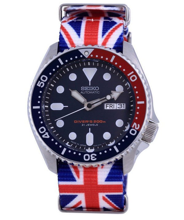 Seiko Automatic Diver's Polyester Japan Made SKX009J1-var-NATO28 200M Herreur
