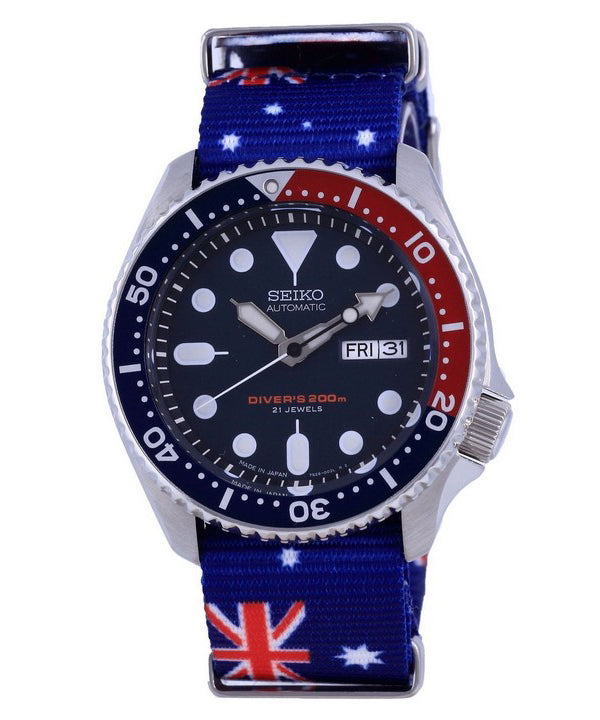 Seiko Automatic Diver's Polyester Japan Made SKX009J1-var-NATO30 200M Herreur
