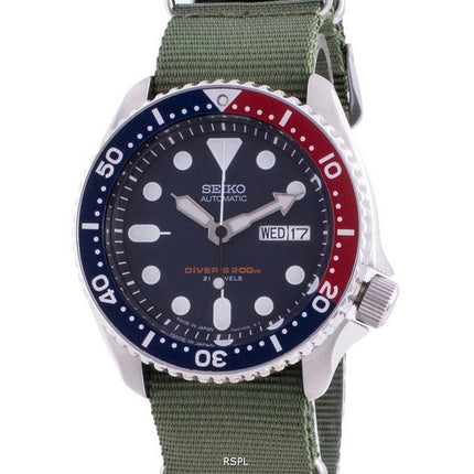 Seiko Automatic Diver&#39,s SKX009J1-var-NATO9 200M Japan Made Herreur