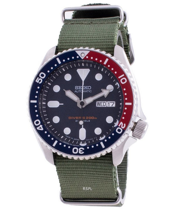 Seiko Automatic Diver&#39,s SKX009J1-var-NATO9 200M Japan Made Herreur