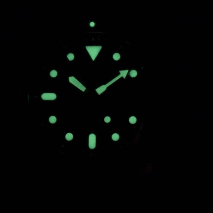 Seiko automatiske SKX009K1-LS15 dykkerens 200M mørk blå læder rem Herreur