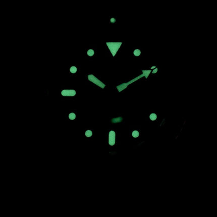 Seiko automatiske SKX011J1-LS15 dykkerens 200M mørk blå læder rem Herreur