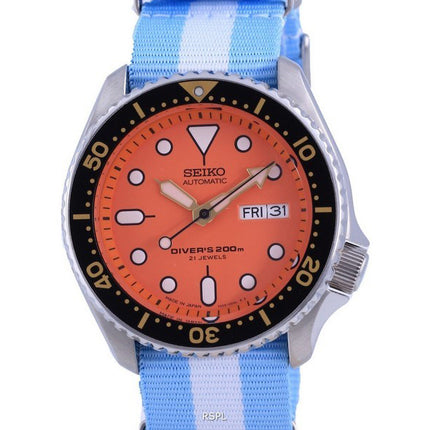 Seiko Automatic Diver's Japan Made Polyester SKX011J1-var-NATO24 200M Herreur