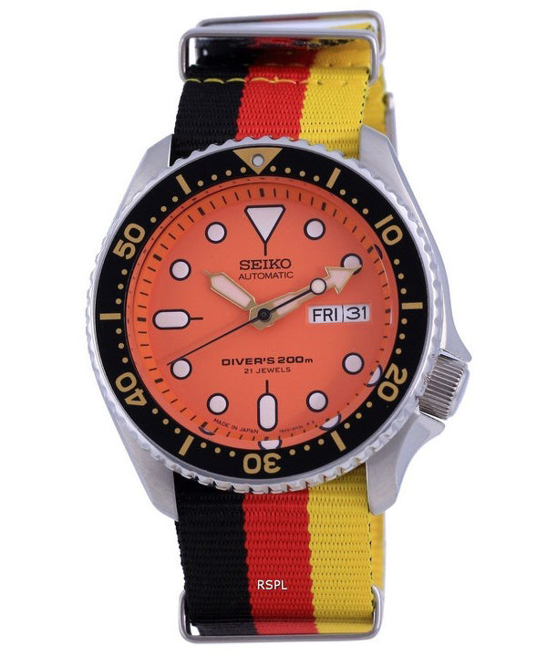 Seiko Automatic Diver's Japan Made Polyester SKX011J1-var-NATO26 200M Herreur