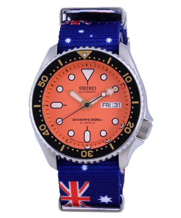 Seiko Automatic Diver's Japan Made Polyester SKX011J1-var-NATO30 200M Herreur