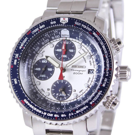 Seiko flyvning Alarm Chronograph pilotens SNA413P1 SNA413P SNA413