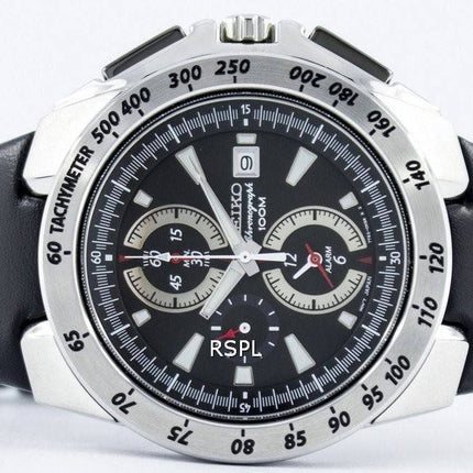 Seiko Quartz Chronograph Alarm SNAB11 SNAB11P1 SNAB11P Herreur