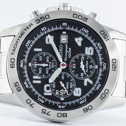 Seiko Quartz Alarm Chronograph Tachymeter SNAC53 SNAC53P1 SNAC53P Herreur