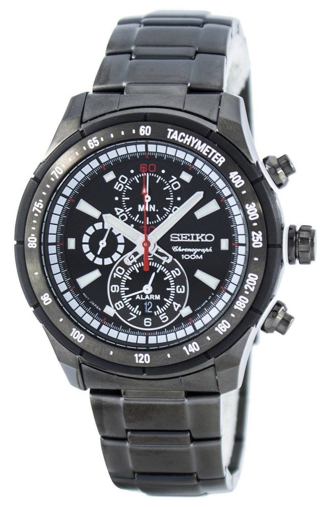 Seiko Quartz Alarm Chronograph Tachymeter SNAC91 SNAC91P1 SNAC91P Herreur