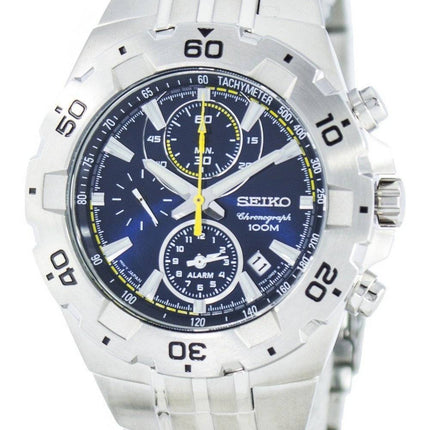 Seiko Quartz Alarm Chronograph Tachymeter SNAD33 SNAD33P1 SNAD33P Herreur