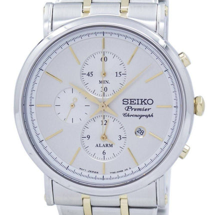 Seiko Premier Chronograph Quartz Alarm SNAF80 SNAF80P1 SNAF80P Herreur