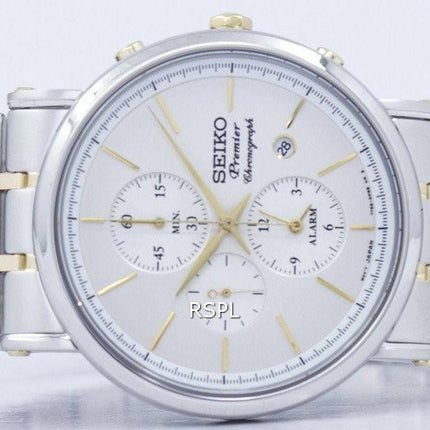 Seiko Premier Chronograph Quartz Alarm SNAF80 SNAF80P1 SNAF80P Herreur