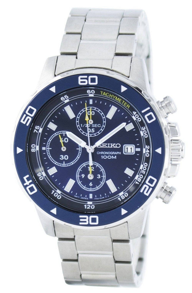 Seiko Quartz Chronograph Tachymeter SND799 SND799P1 SND799P Herreur