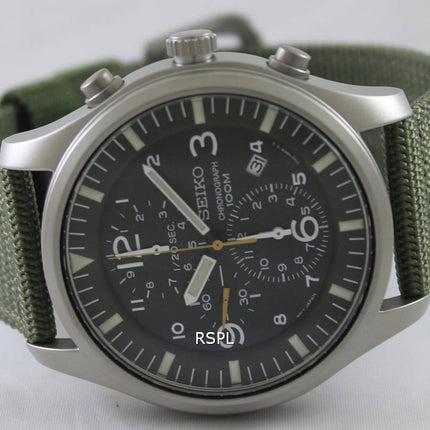 Seiko Chronograph Khaki Nylon rem SNDA27P1 SNDA27P Herreur