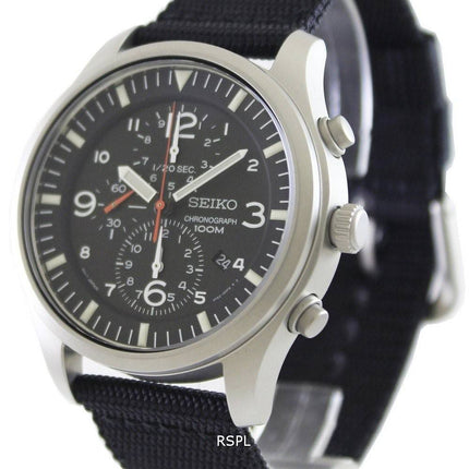 Seiko Chronograph Khaki Nylon rem SNDA57P1 SNDA57P