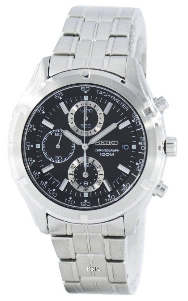 Seiko Quartz Chronograph Tachymeter SNDC37 SNDC37P1 SNDC37P Herreur