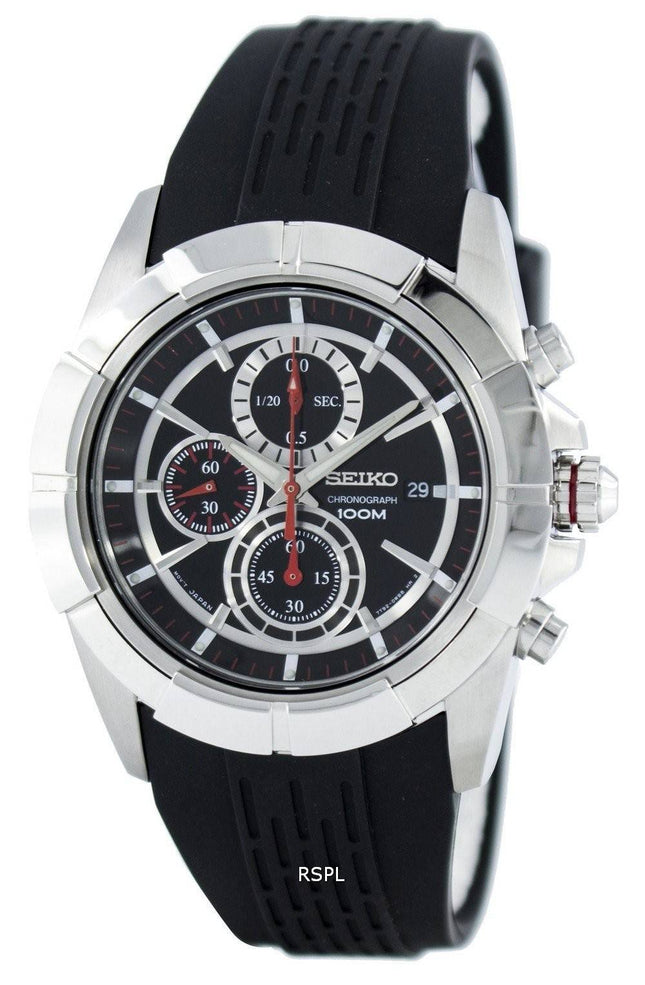 Seiko Herre kvarts Chronograph SNDE67 SNDE67P1 SNDE67P Herreur