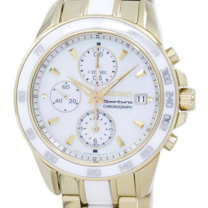 Seiko Sportura Chronograph Quartz Tachymeter SNDX02 SNDX02P1 SNDX02P kvinders Watch